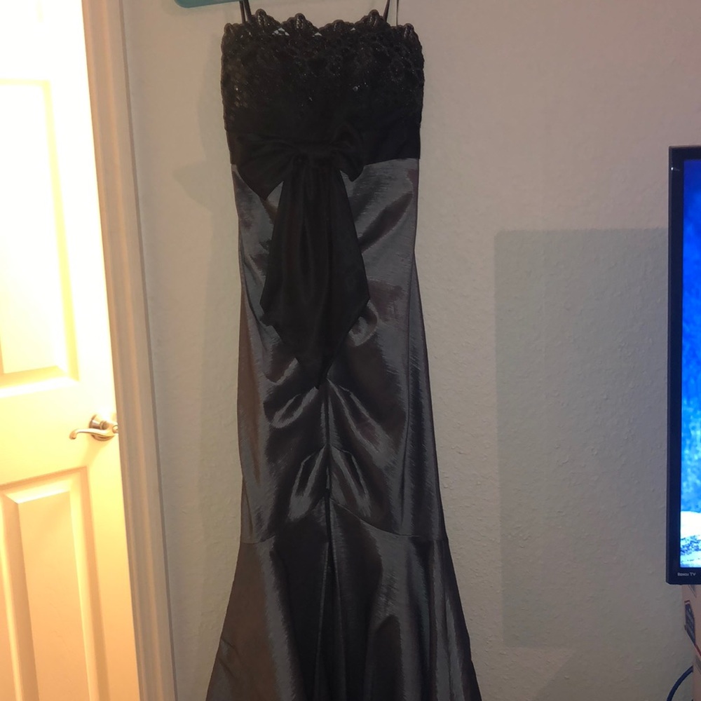 Strapless gown